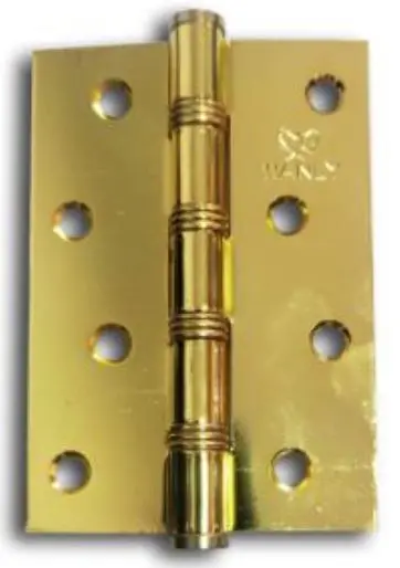 Charniere meuble dore 4"x3"x3.0mm WANLY