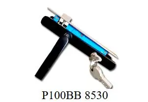 Serrure encastree noir P100BB 8530 PARFAIT