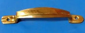 Poigne de meuble 2 troues 11cm dore