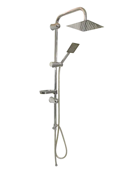 Barre de douche carre flex+tel complet F-85