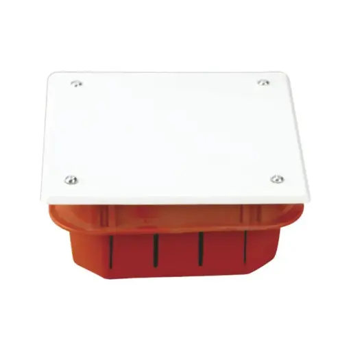 [2316] Boite de derivation rouge encastree 160x160x65 INGELEC