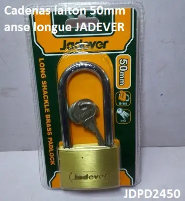 [JDPD2450] Cadenas laiton 50mm anse longue  JADEVER