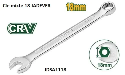 [JDSA1118] Cle mixte 18 JADEVER