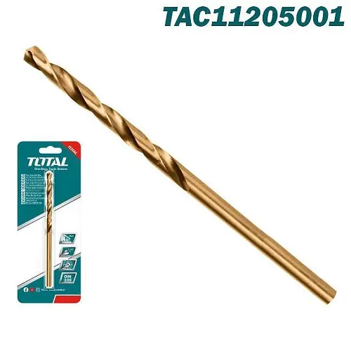 [TAC11205001] Meche metal HSS cobalt 5mm TOTAL 