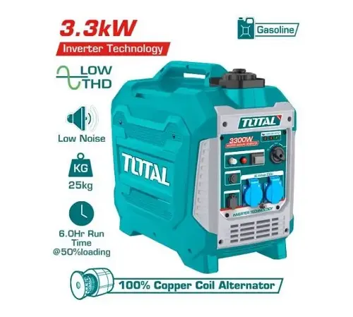 [TP535006] G.E 3.2KW portable silencieux essence TOTAL