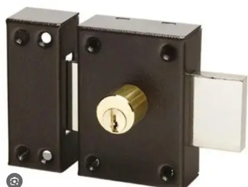 [08.0851] Verrou DC noir cuivre 3cles simple 7633 ECLADOR