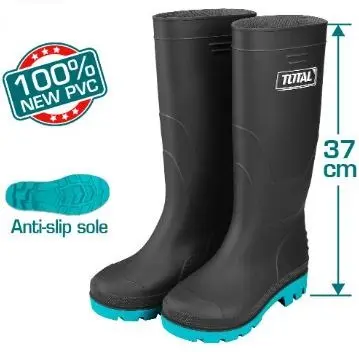 [TSP302LAB.39] Botte de pluie en PVC noire 39 TOTAL 