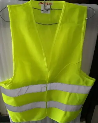 [01.0783] Gilet de chantier 2bandes 120grs jaune