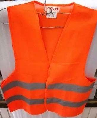 [01.0785] Gilet de chantier 2bandes 120grs Orange