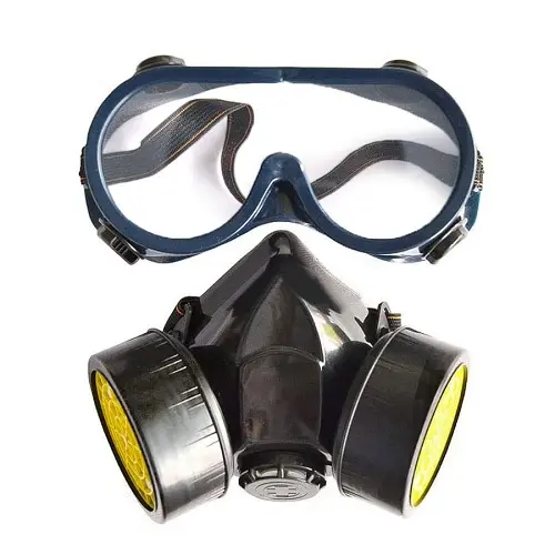 [01.1077] Masque a gaz double avec lunette JY5012