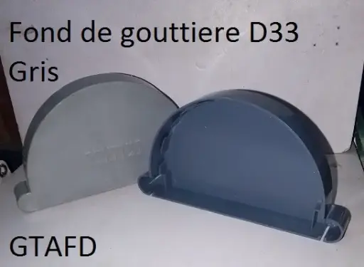 [02.0358] Fond de naissance gouttiere D33 Gris