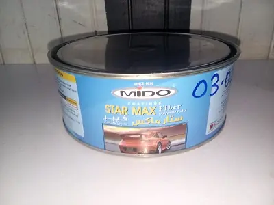 [03.0387] Mastic fibre de verre paraflex 1kg Mido 