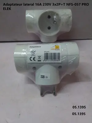 [05.1395] Adaptateur lateral 16A 230V 3x2P+T NFS-057 PRO ELEK