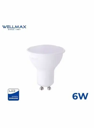 [05.1672] Ampoule led spot 6W 60° GU10 WELLMAX