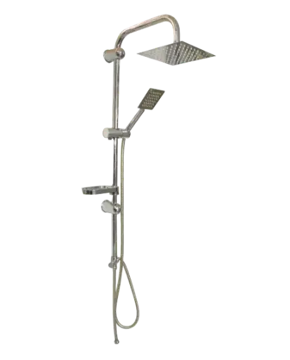 [09.0018] Barre de douche carre flex+tel complet F-85